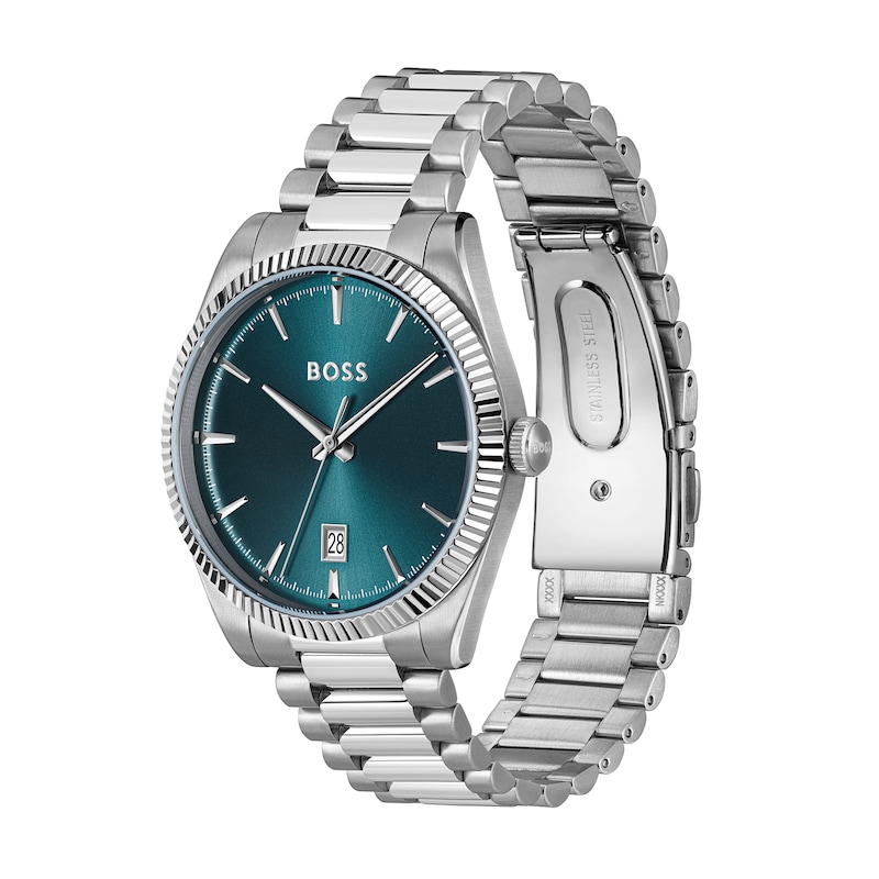 Men's Hugo Boss Cheswick Stainless Steel Watch with Blue Dial (Model: 1514309)