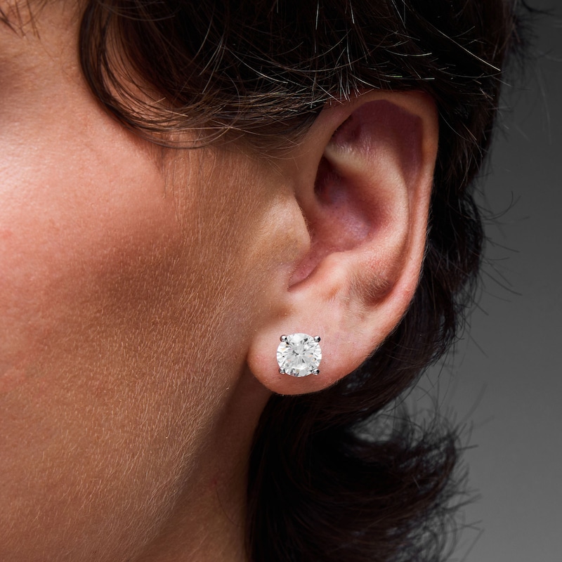 CT. T.W. Certified Lab-Grown Diamond Solitaire Stud Earrings in 10K Gold (F/SI2