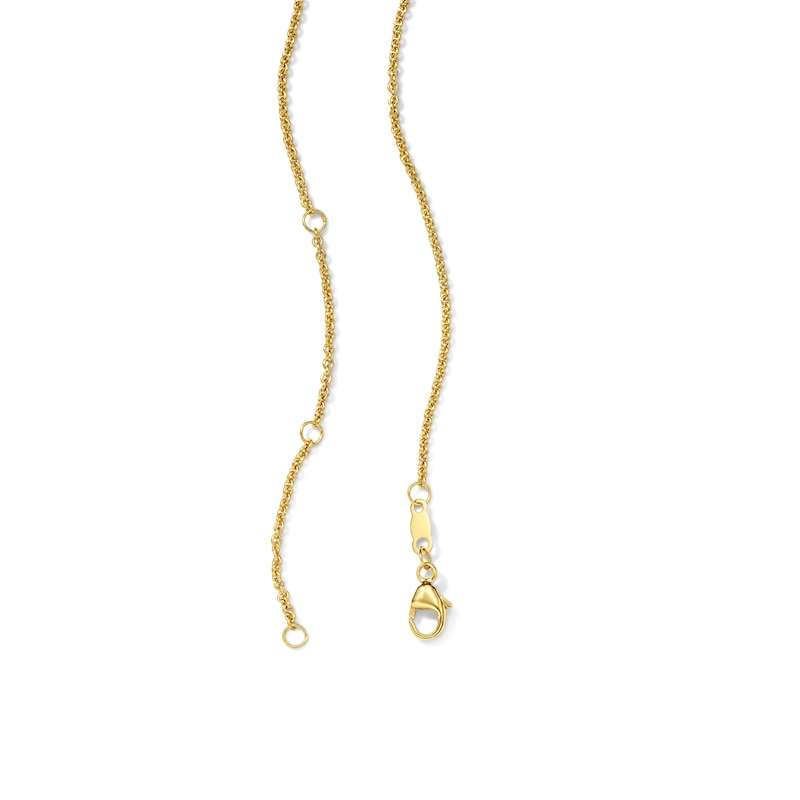 2.00 CT. T.W. Marquise-Cut Lab-Grown Diamond Graduated Necklace in Sterling Silver with 10K Yellow Gold Plate (F/VS2) - 18"