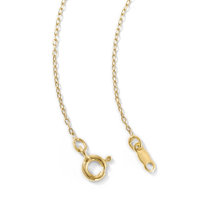 Pear-Shaped Ruby and 0.10 CT. T.W. Lab-Grown Diamond Milgrain Frame Necklace in 18K Gold (F/VS2) - 18"