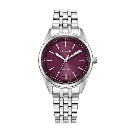 Ladies Citizen Peyten Stainless Steel Watch with Purple Dial