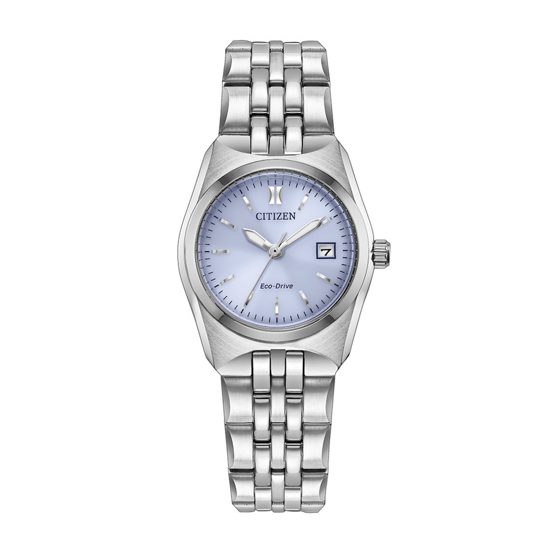 Ladies' Citizen Corso Stainless Steel Watch with Light Purple Dial (EW2291-51Z)