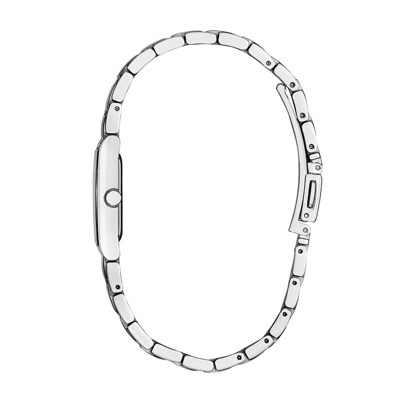 Ladies' Citizen Axiom Stainless Steel Watch with Silver-Tone Dial and Diamond Accent (EG7051-51A)