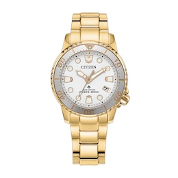 Ladies' Citizen Promaster Dive Stainless Steel Watch White Dial (EO2029-54A)
