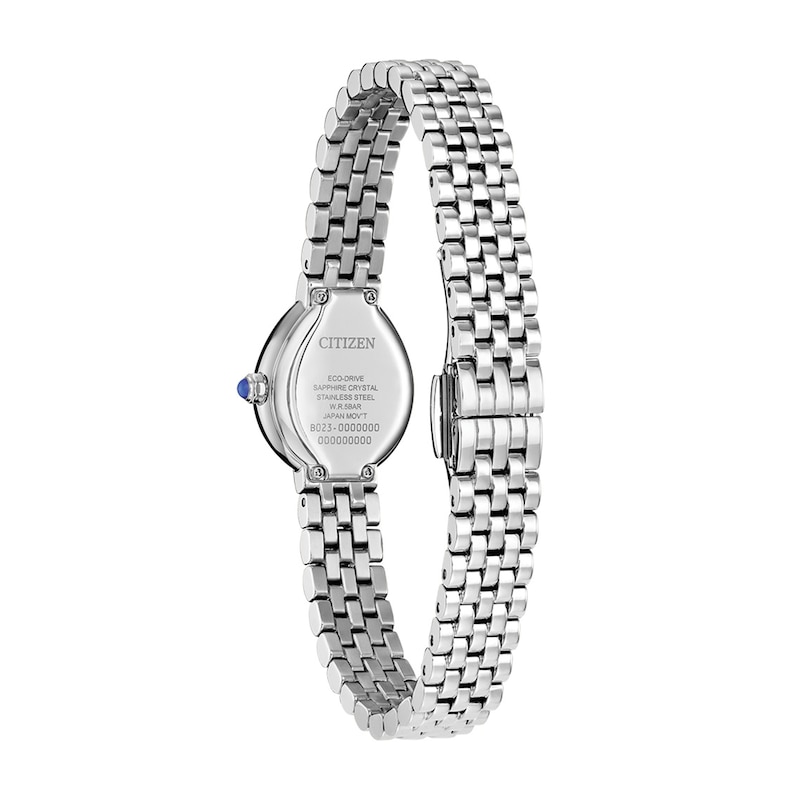 Ladies' Citizen L Rainell Stainless Steel Watch with Black Dial (EX1550-54E)