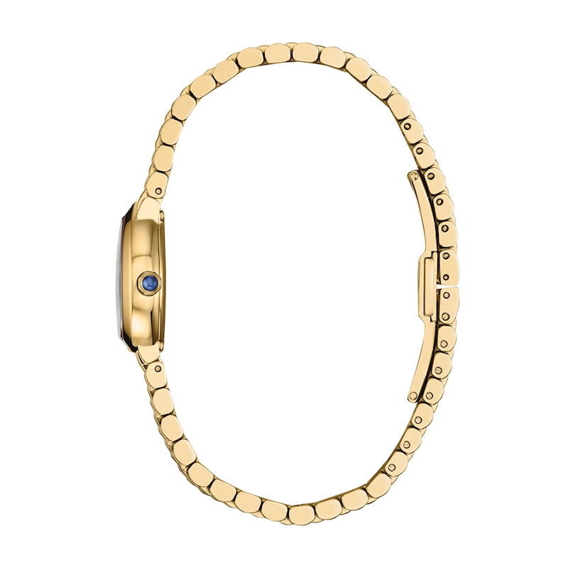 Ladies' Citizen L Rainell Gold-Tone Stainless Steel Watch with White Dial (EX1552-59A)