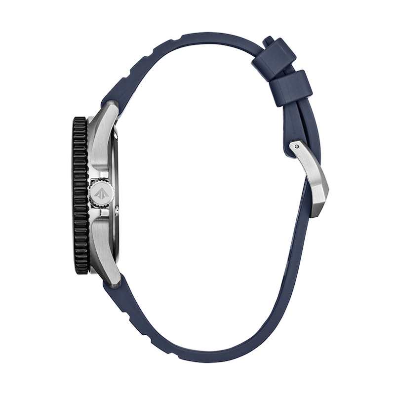 Men's Citizen Promaster Dive Stainless Steel Watch with Blue Dial and Blue Polyurethane Strap (BN0267-04L)