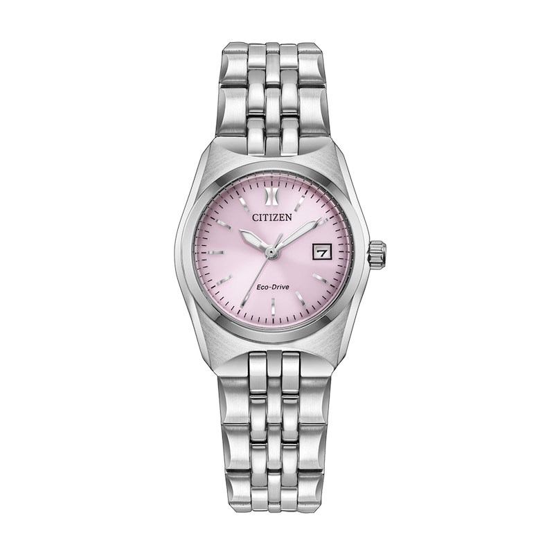 Ladies' Citizen Corso Stainless Steel Watch with Pink Dial (EW2291-51X)