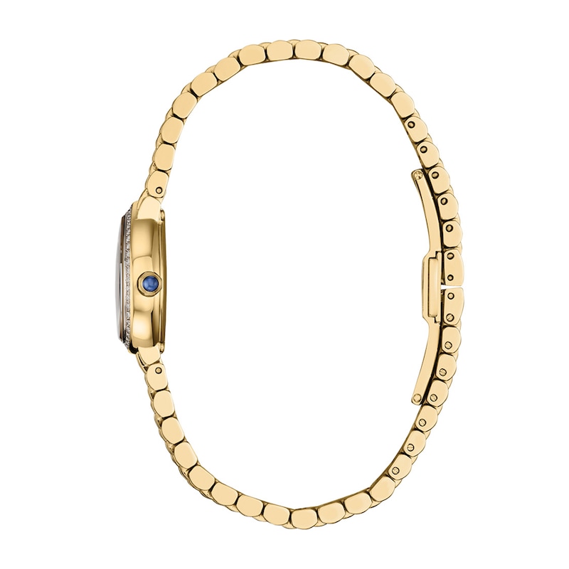 Ladies' Citizen Mini L Rainell Limited Edition Gold-Tone IP Stainless Steel Watch with White Dial (EX1542-52A)