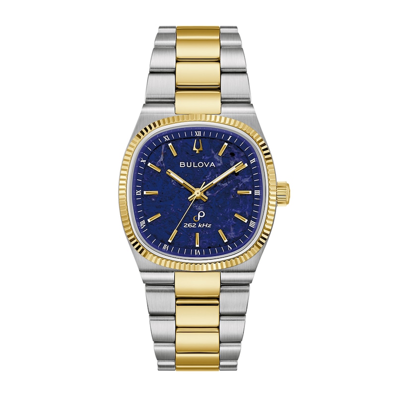 Men's Bulova Super Seville Precisionist Two-Tone Stainless Steel Watch with Sodalite Dial (98A337)