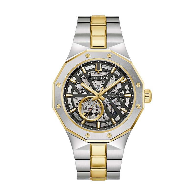 Men's Bulova Prestige Automatic Two-Tone Stainless Steel Watch with Open Dial (98A339)