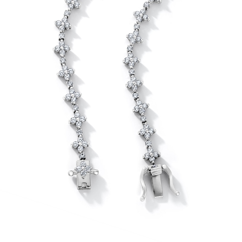 6.00 CT. T.W. Lab-Grown Diamond Quartet Necklace in Sterling Silver (F/VS2) - 17"