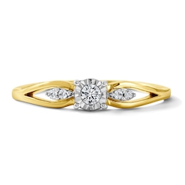 0.08 CT. T.W. Diamond Promise Ring in 10K Gold