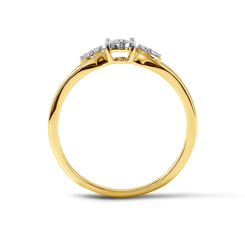 0.08 CT. T.W. Diamond Promise Ring in 10K Gold