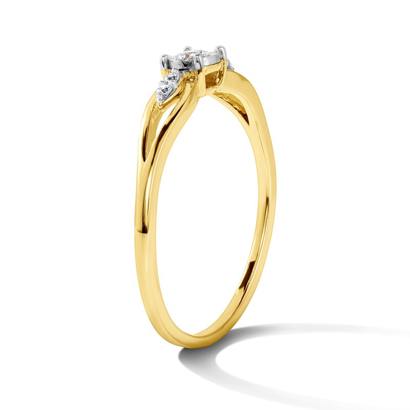 0.08 CT. T.W. Diamond Promise Ring in 10K Gold