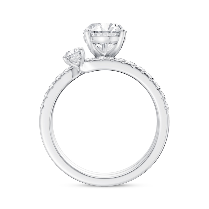 2.75 CT. T.W. Oval Certified Lab-Grown Diamond Bridal Set in 14K Gold (F/VS2