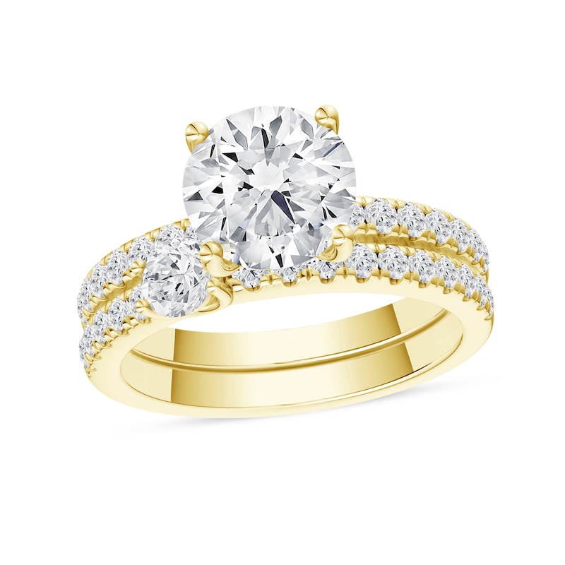 2.75 CT. T.W. Certified Lab-Grown Diamond Bridal Set in 14K Gold (F/VS2)