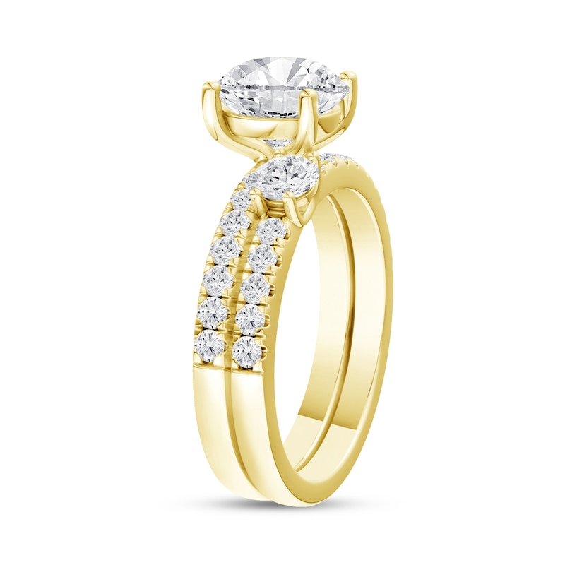 2.75 CT. T.W. Certified Lab-Grown Diamond Bridal Set in 14K Gold (F/VS2)