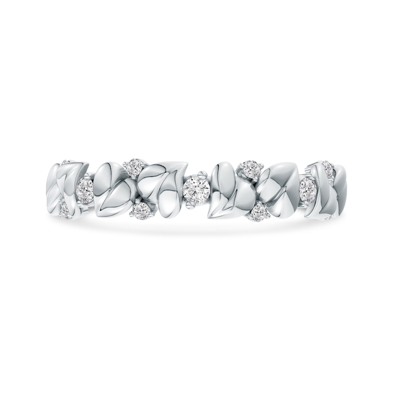 0.15 CT. T.W. Lab-Grown Diamond Alternating Hearts Ring in 14K Gold (F/VS2