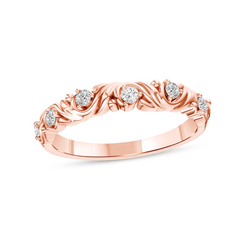 0.15 CT. T.W. Lab-Grown Diamond Ring in 14K Rose Gold (F/VS2)