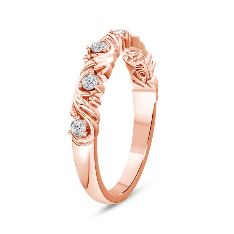 0.15 CT. T.W. Lab-Grown Diamond Ring in 14K Rose Gold (F/VS2)