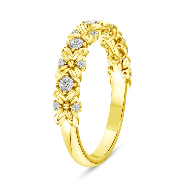 0.20 CT. T.W. Lab-Grown Diamond Flower Ring 14K Gold (F/VS2)