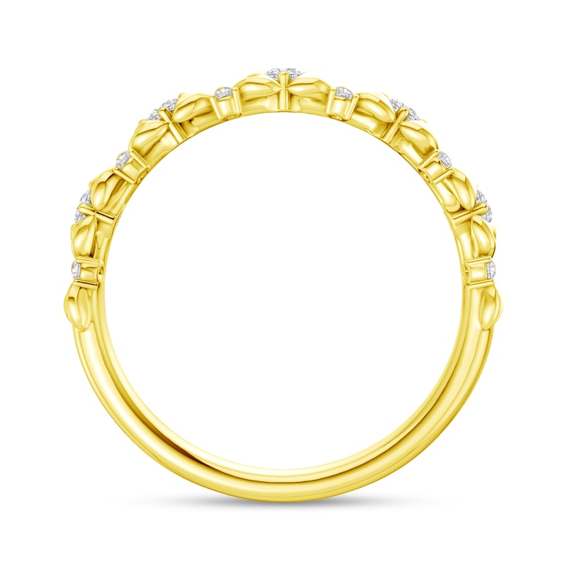 0.20 CT. T.W. Lab-Grown Diamond Flower Ring 14K Gold (F/VS2)