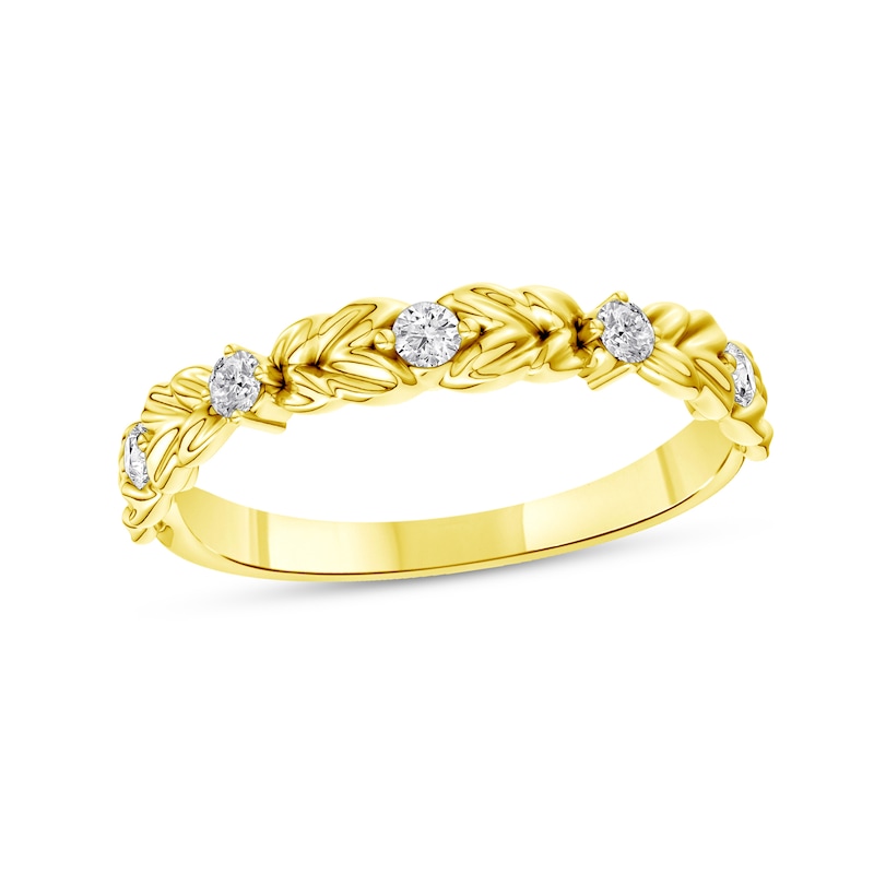 0.15 CT. T.W. Lab-Grown Diamond Botanical Ring in 14K Gold (F/VS2)