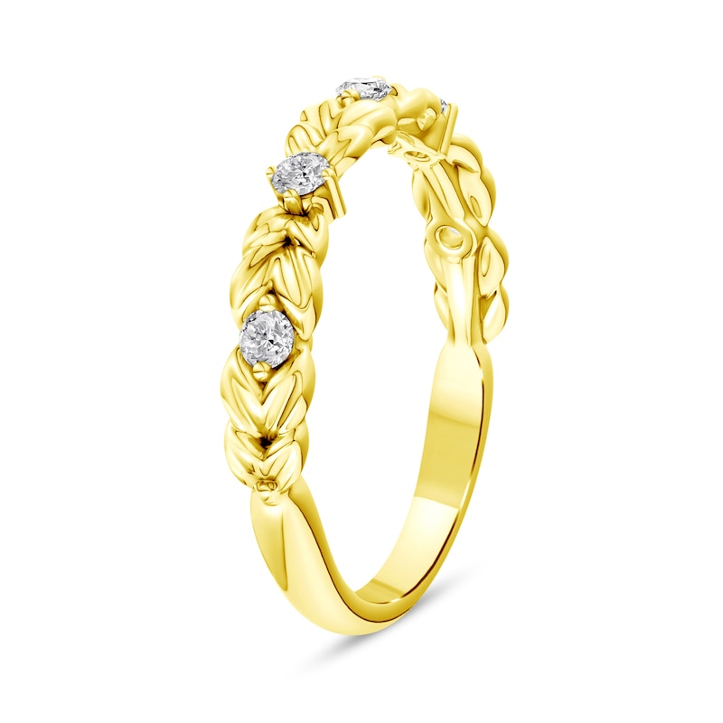 0.15 CT. T.W. Lab-Grown Diamond Botanical Ring in 14K Gold (F/VS2)