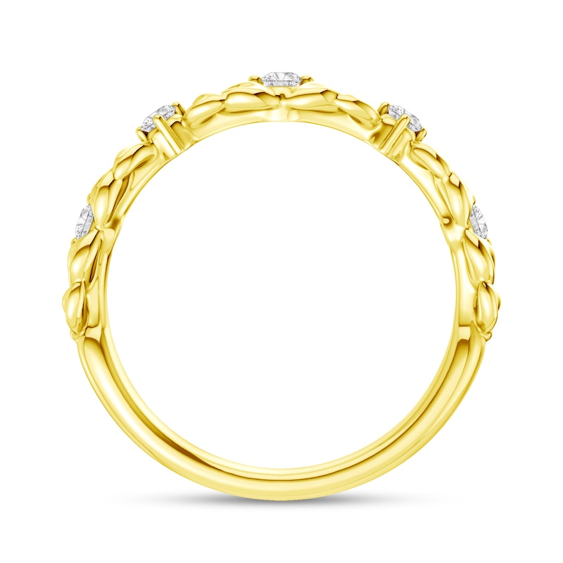 0.15 CT. T.W. Lab-Grown Diamond Botanical Ring in 14K Gold (F/VS2)