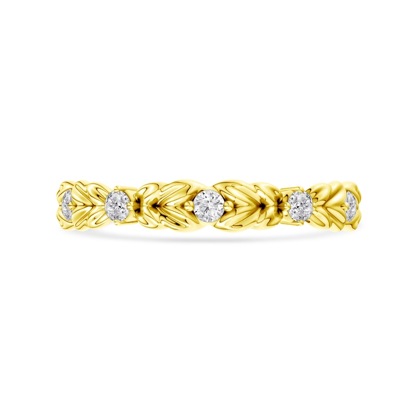 0.15 CT. T.W. Lab-Grown Diamond Botanical Ring in 14K Gold (F/VS2)