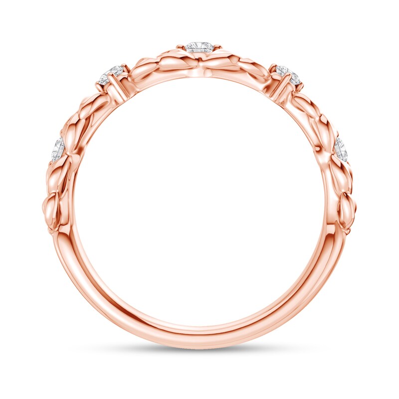 0.15 CT. T.W. Lab-Grown Diamond Botanical Ring in 14K Rose Gold (F/VS2)