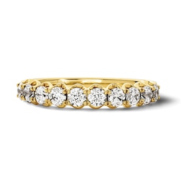 0.80 CT. T.W. Diamond Scalloped Band in 10K Gold