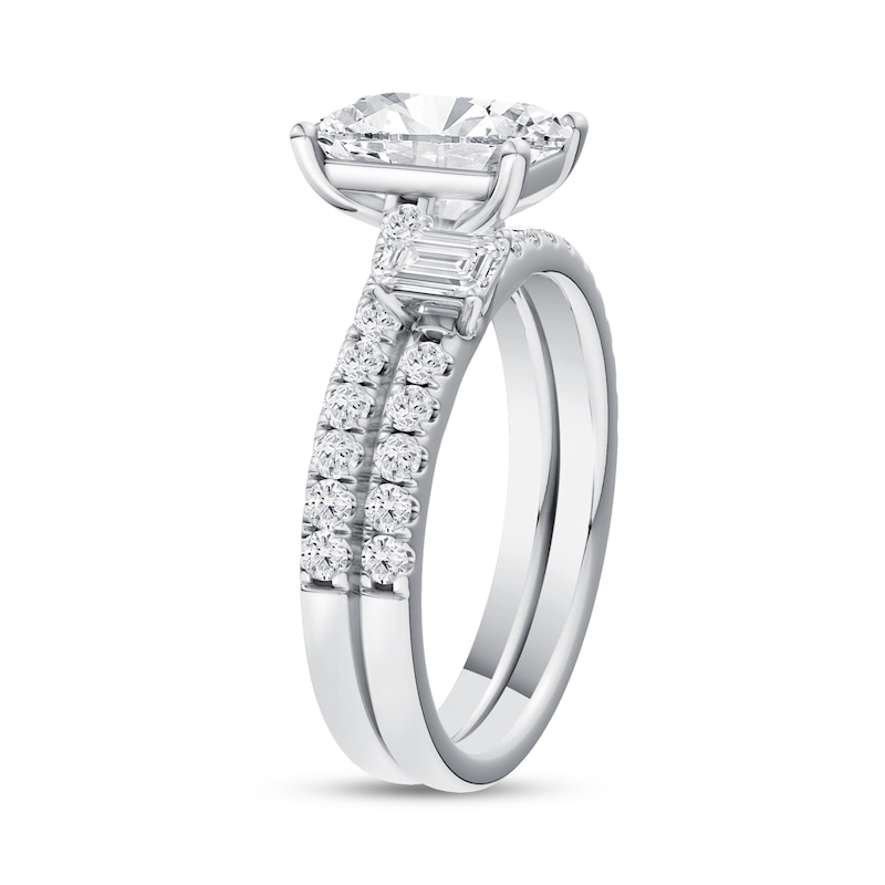 2.75 CT. T.W. Emerald-Cut Certified Lab-Grown Diamond Bridal Set in 14K Gold (F/VS2