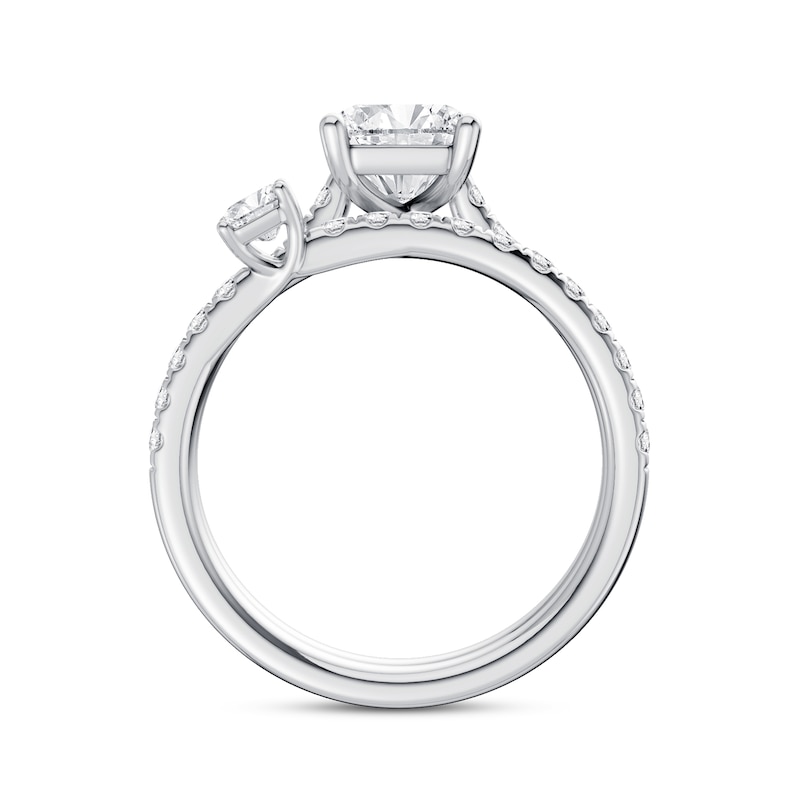 2.75 CT. T.W. Emerald-Cut Certified Lab-Grown Diamond Bridal Set in 14K Gold (F/VS2