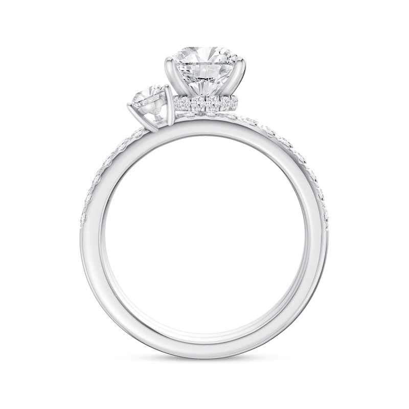 2.75 CT. T.W. Pear-Shaped Certified Lab-Grown Diamond Bridal Set in 14K Gold (F/VS2