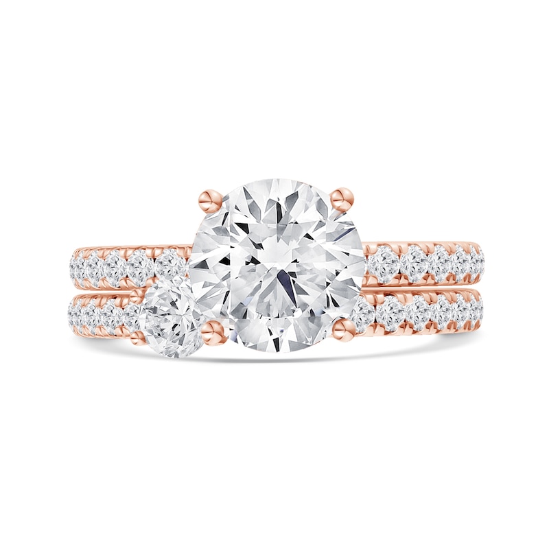 2.75 CT. T.W. Certified Lab-Grown Diamond Bridal Set in 14K Rose Gold (F/VS2)