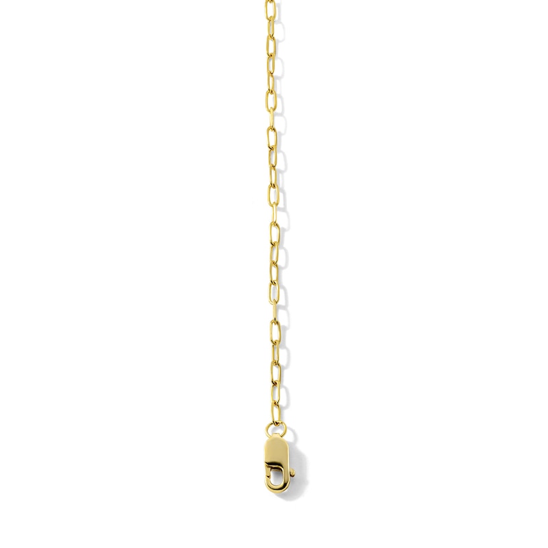 0.25 CT. T.W. Oval Lab-Grown Diamond Bezel-Set Solitaire Bracelet in Sterling Silver with 10K Yellow Gold Plate (F/SI2) - 7.5"