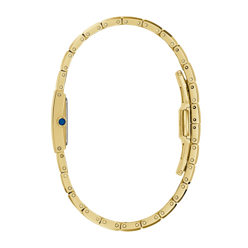 Ladies' Bulova Harmony Gold-Tone Stainless Steel Watch with Mother-of-Pearl Dial and Diamonds (98R301)