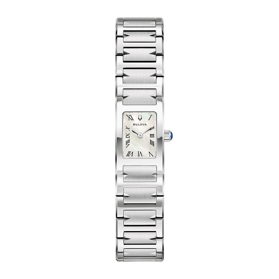 Ladies Bulova Harmony Stainless Steel Watch with White