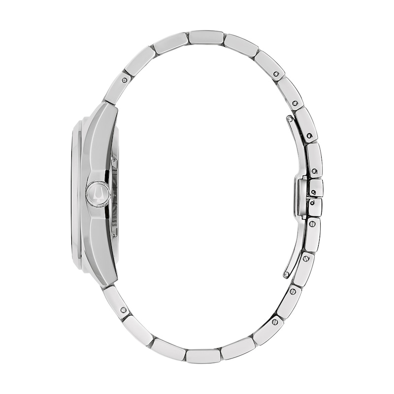 Men's Bulova Surveyor Automatic Stainless Steel Watch with White Dial (96A345)
