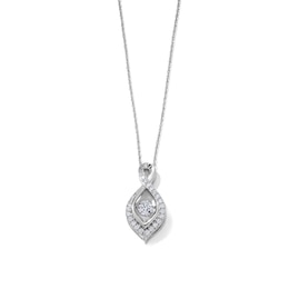 Unstoppable Love™ 0.70 CT. T.W. Lab-Grown Diamond Infinity Necklace in Sterling Silver (F/SI2) - 18"