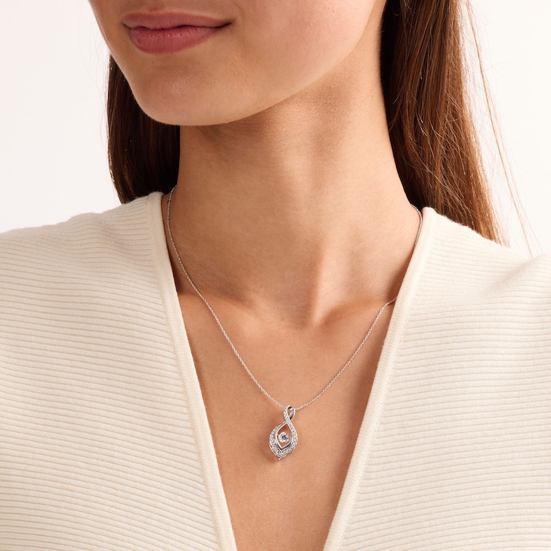 Unstoppable Love™ CT. T.W. Lab-Grown Diamond Infinity Necklace in Sterling Silver (F/SI2