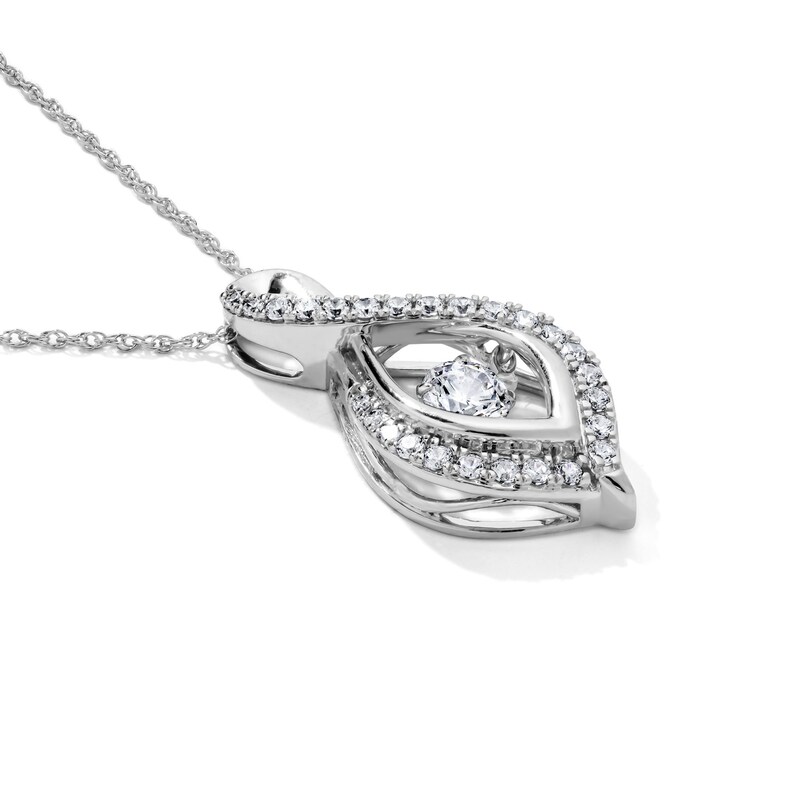 Unstoppable Love™ CT. T.W. Lab-Grown Diamond Infinity Necklace in Sterling Silver (F/SI2