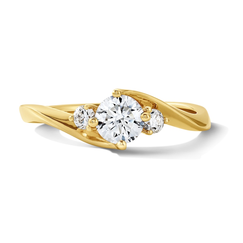 0.60 CT. T.W. Diamond Three-Stone Engagement Ring in 14K Gold