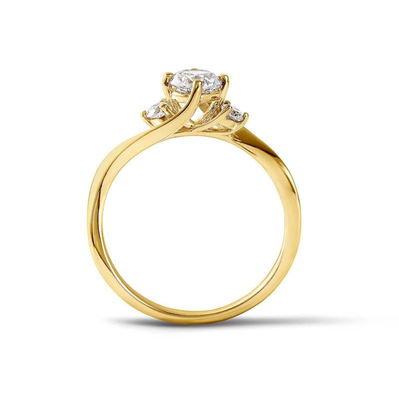 0.60 CT. T.W. Diamond Three-Stone Engagement Ring in 14K Gold
