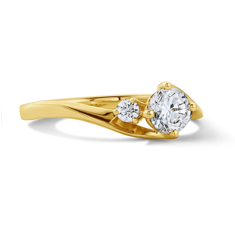 0.60 CT. T.W. Diamond Three-Stone Engagement Ring in 14K Gold