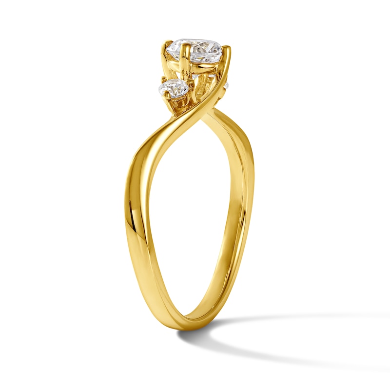 0.60 CT. T.W. Diamond Three-Stone Engagement Ring in 14K Gold