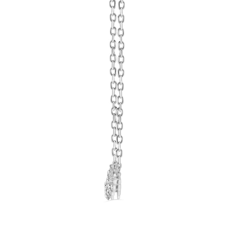 1.00 CT. T.W. Lab-Grown Diamond Graduated Journey Necklace in Sterling Silver (F/SI2) - 18"