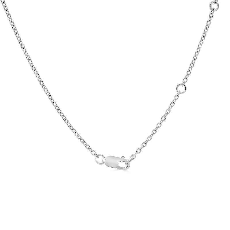 1.00 CT. T.W. Lab-Grown Diamond Graduated Journey Necklace in Sterling Silver (F/SI2) - 18"